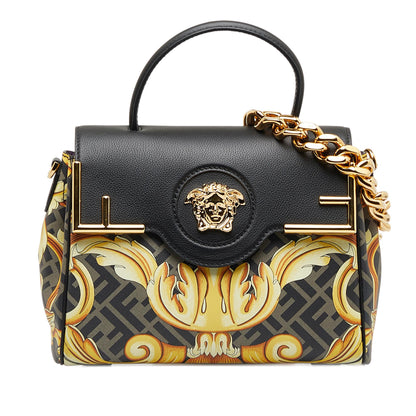 Fendi x Versace Fendace La Medusa Satchel (SHG-TIqNMz) Rovelle Bags