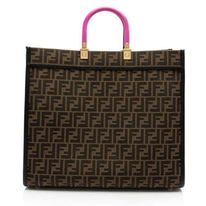 Fendi x Versace Zucca Medusa Crystal Sunshine Large Shopper Tote (SHF-Au7XmN) Rovelle Bags