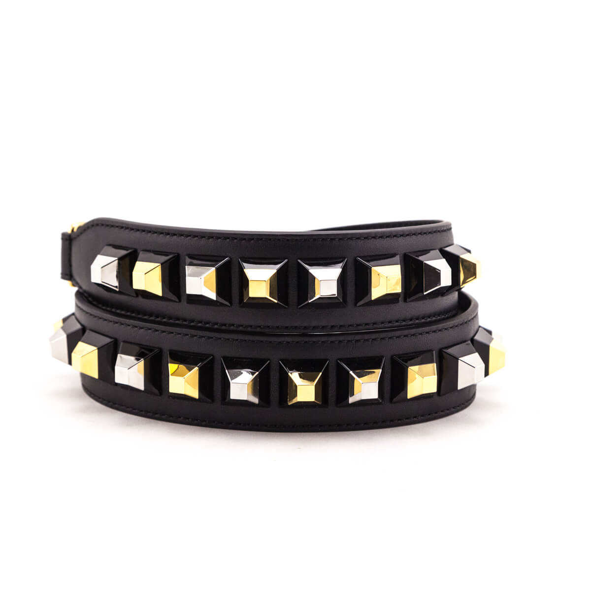 Fendi Black Calfskin Studded Strap You Strap Rovelle Bags