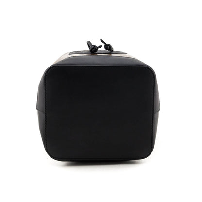 Fendi Black & Glazed Fabric FF 1974 Stamp Patch Small Mon Tresor Bucket Bag Rovelle Bags