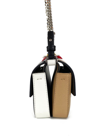 Fendi Black & Nude Micro Double Baguette Bag Rovelle Bags