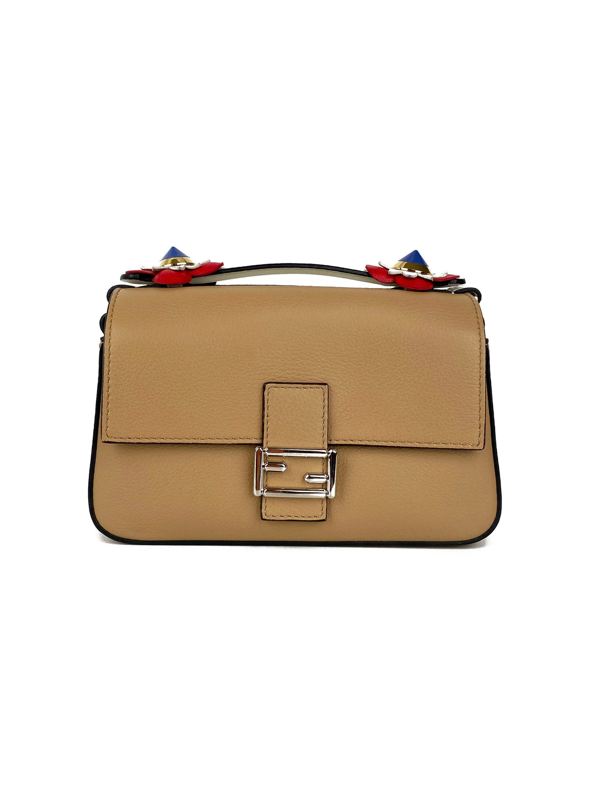 Fendi Black & Nude Micro Double Baguette Bag Rovelle Bags