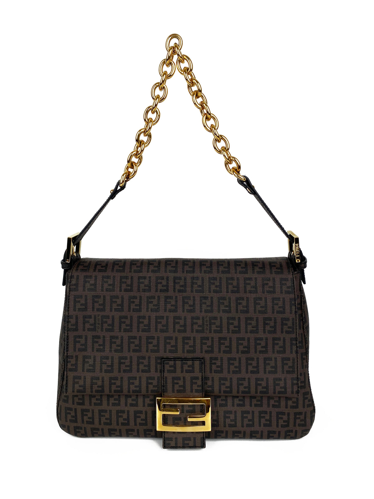 Fendi Brown Monogram Shoulder Bag Rovelle Bags