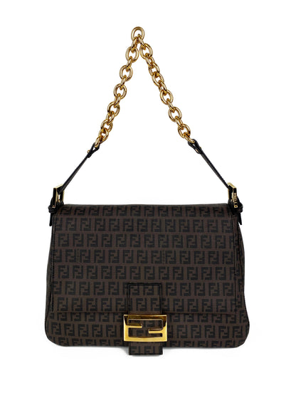 Fendi Brown Monogram Shoulder Bag Rovelle Bags