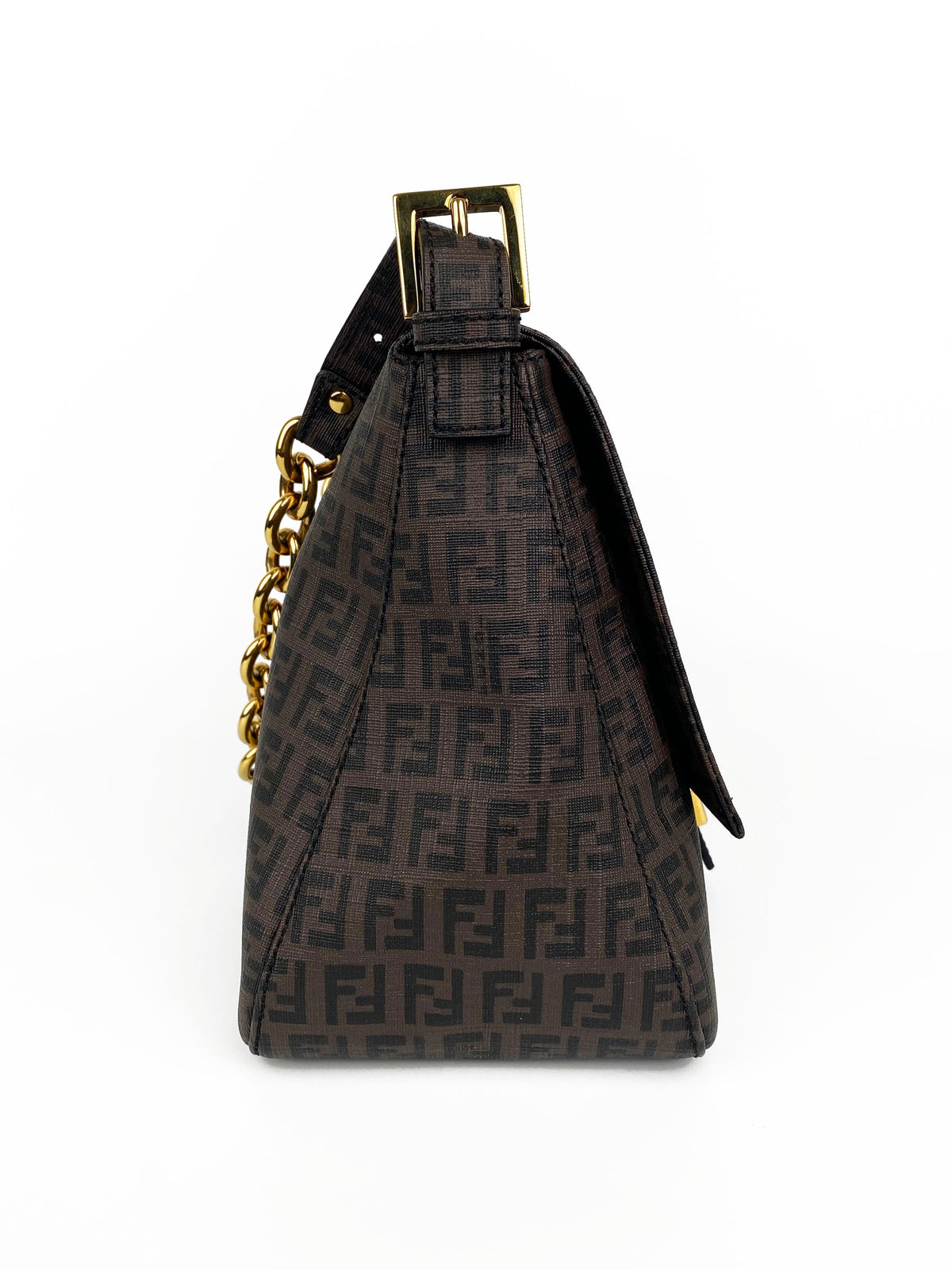 Fendi Brown Monogram Shoulder Bag Rovelle Bags