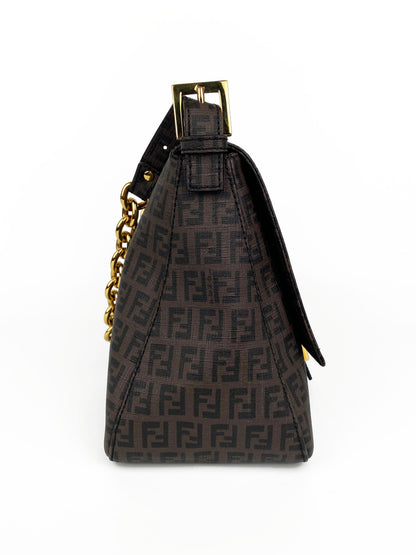 Fendi Brown Monogram Shoulder Bag Rovelle Bags