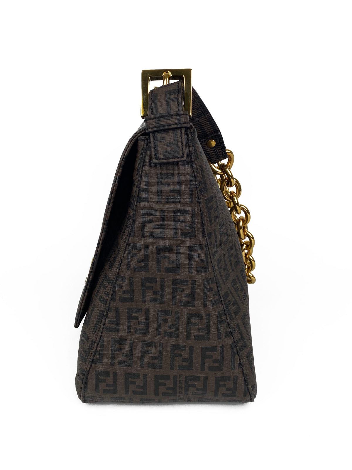 Fendi Brown Monogram Shoulder Bag Rovelle Bags