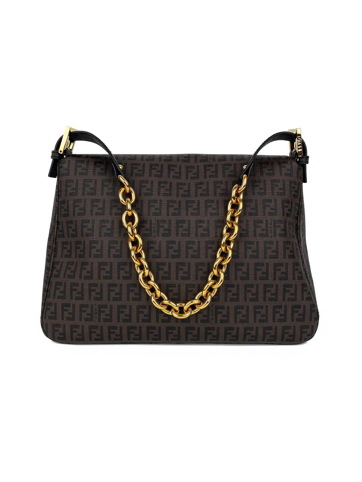 Fendi Brown Monogram Shoulder Bag Rovelle Bags