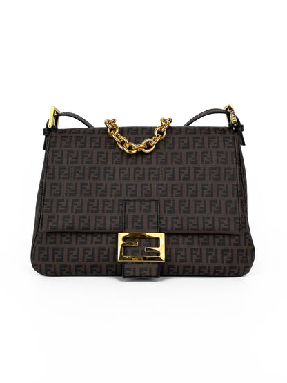 Fendi Brown Monogram Shoulder Bag Rovelle Bags