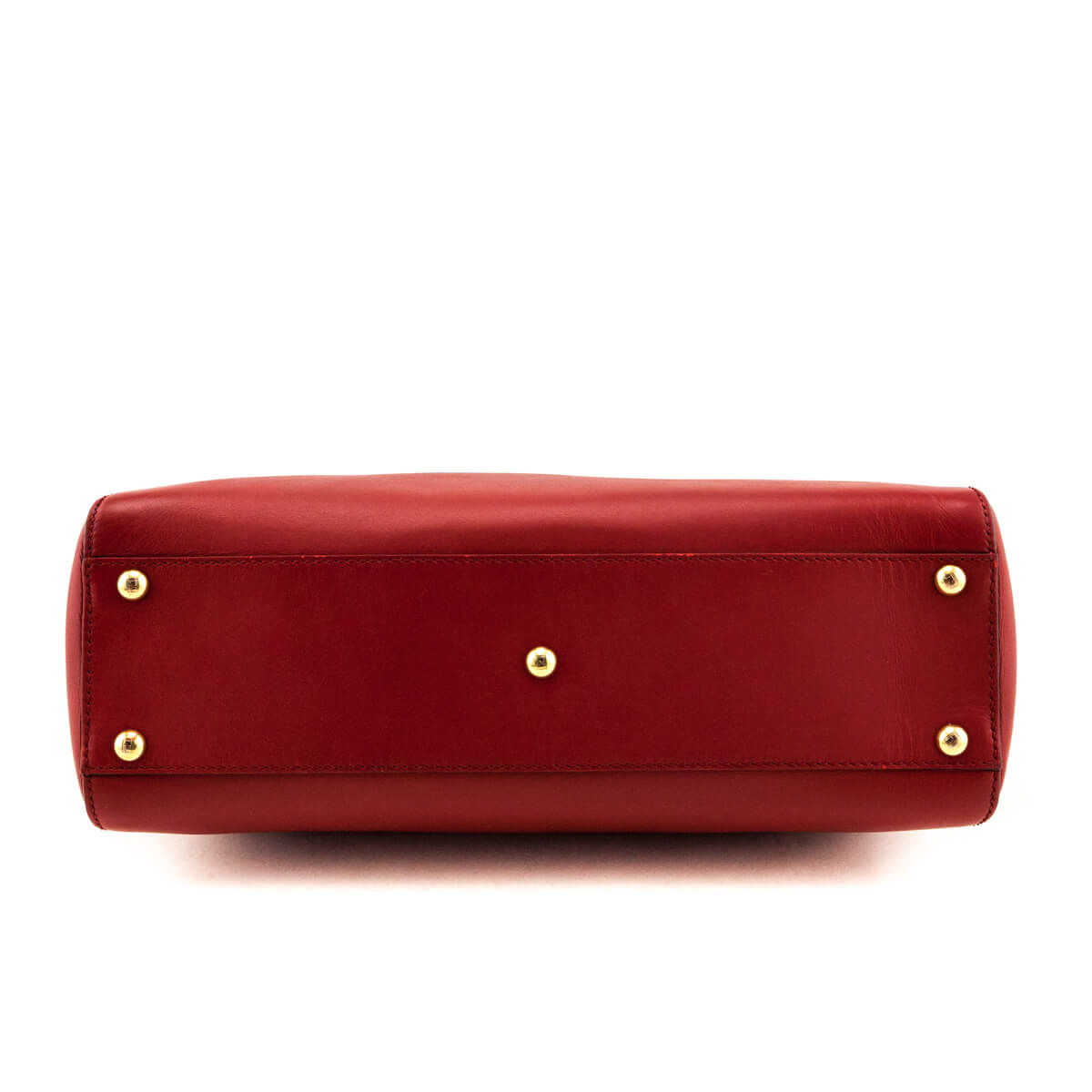 Fendi Red Nappa Medium Peekaboo Bag Rovelle Bags