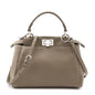 Fendi Tortora Nappa Mini Peekaboo Iconic Satchel Rovelle Bags