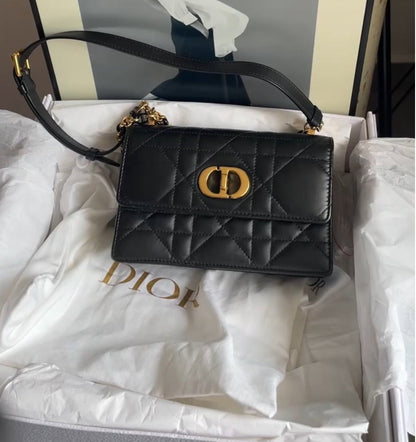 Christian Dior Black Mini Miss Caro Bag Lambskin 2023 Rovelle Bags