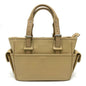BURBERRY Handbag leather beige logo Side pocket Women