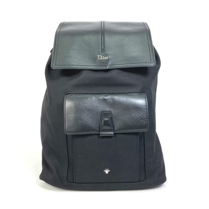 DIOR HOMME Backpack 1MOBA062 Canvas / leather black BEE MOTION mens Rovelle Bags