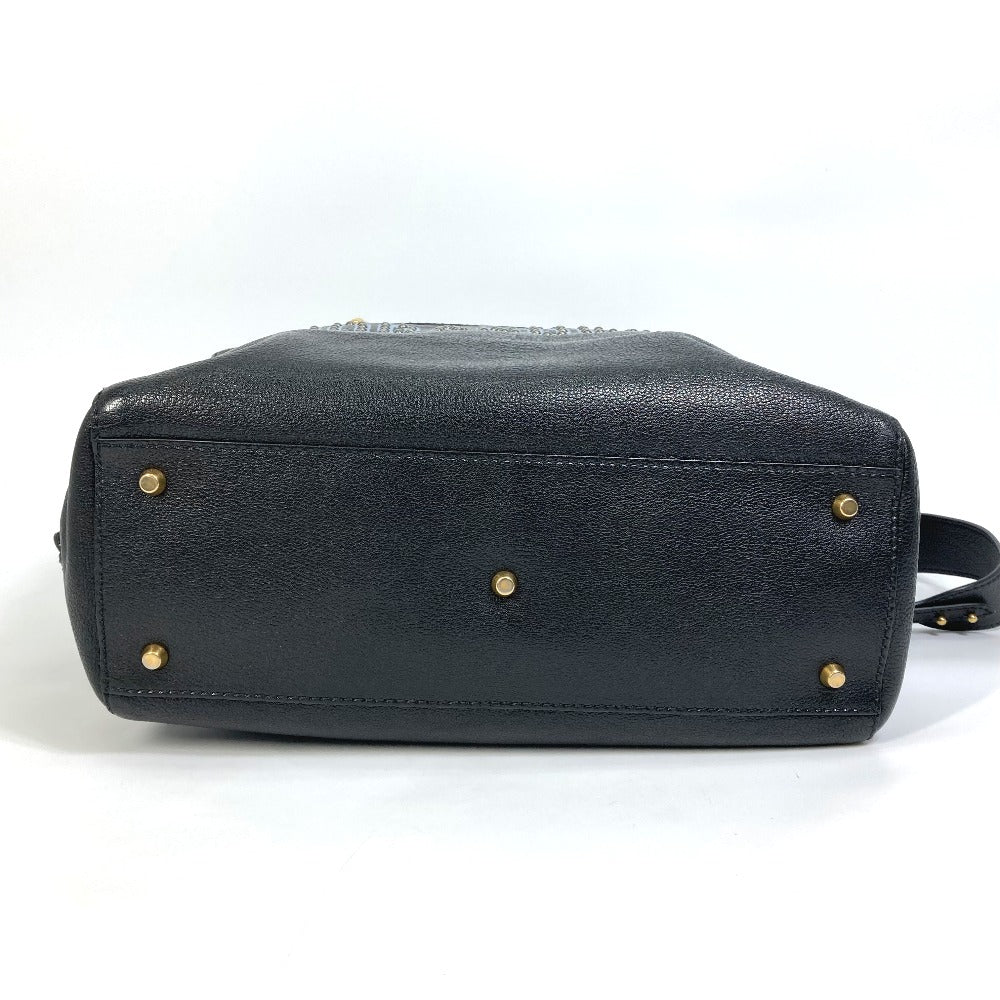 Christian Dior Tote Bag leather black DIORANGELS Shoulder Bag Shoulder Bag unisex(Unisex) Rovelle Bags
