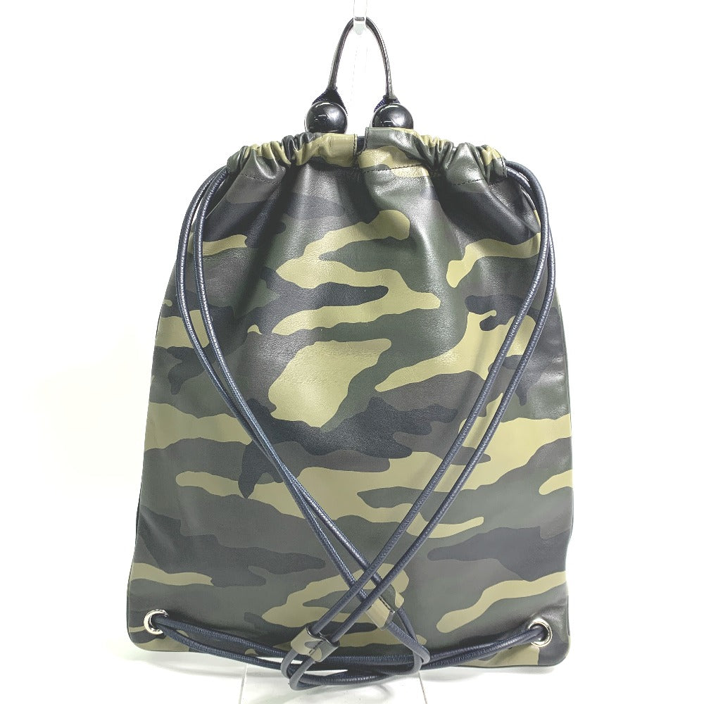 DIOR HOMME Backpack leather green Camouflage camouflage Backpack mens Rovelle Bags