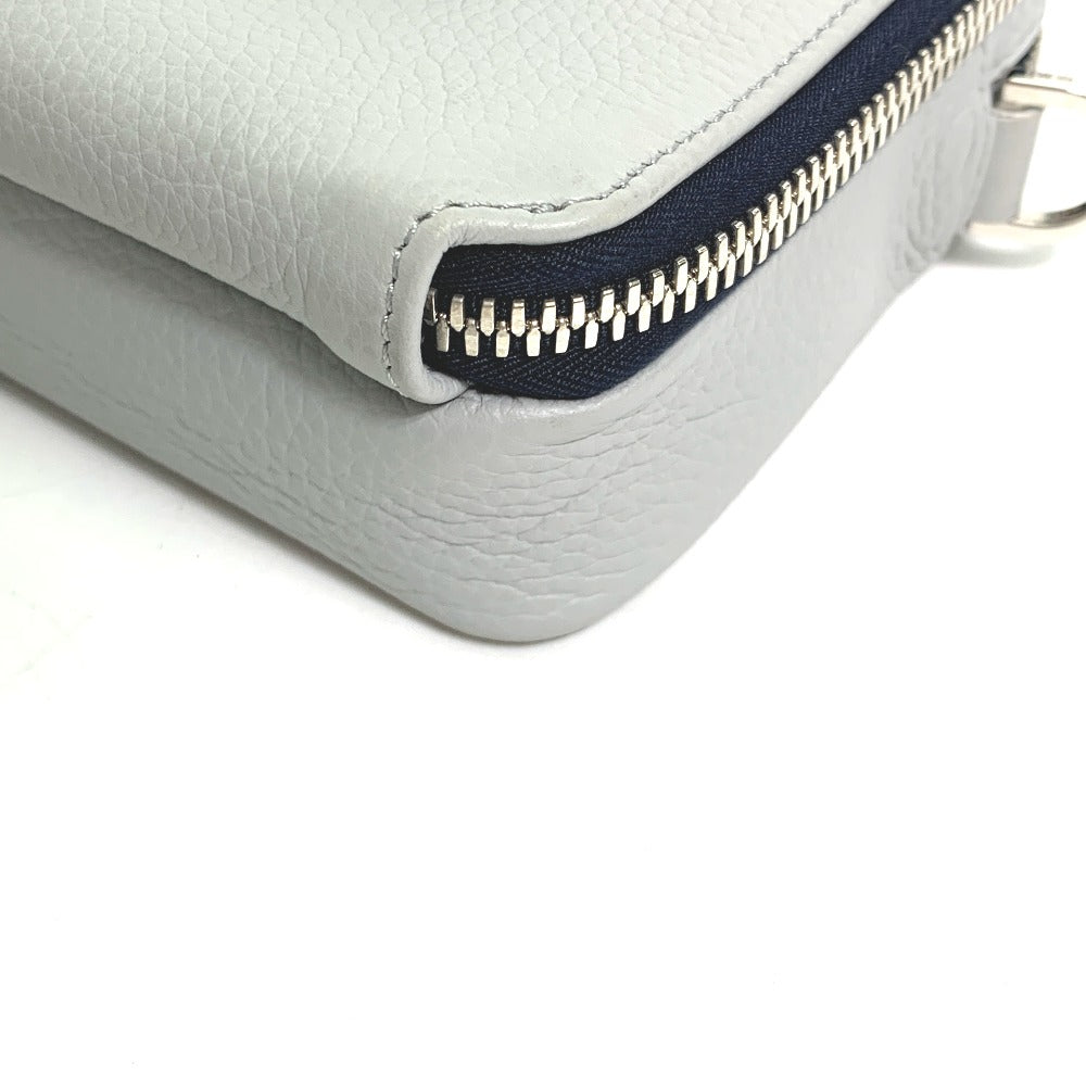 Dior Shoulder Bag leather gray logo 2PUBC120GBC H07E mens Rovelle Bags