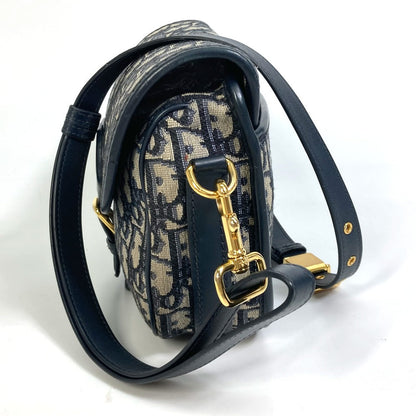 Dior Shoulder Bag M9319UTZQ Canvas / leather Navy Oblique BOBBY Women Rovelle Bags