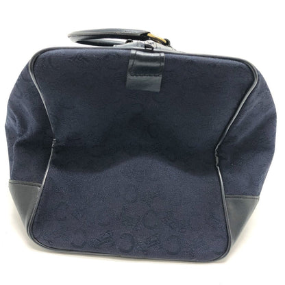 CELINE Boston Duffel bag Canvas / leather Navy C Macadam Carriage Women