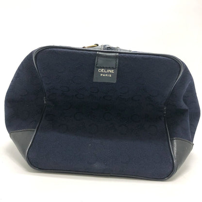 CELINE Boston Duffel bag Canvas / leather Navy C Macadam Carriage Women