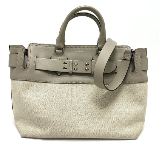 BURBERRY Handbag 4076673 Canvas / leather beige Belt bag medium Women