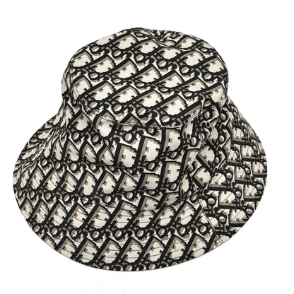 Dior hat Nylon Gray x black Trotter Bucket hat Bob hat Women Size unknown Rovelle Bags