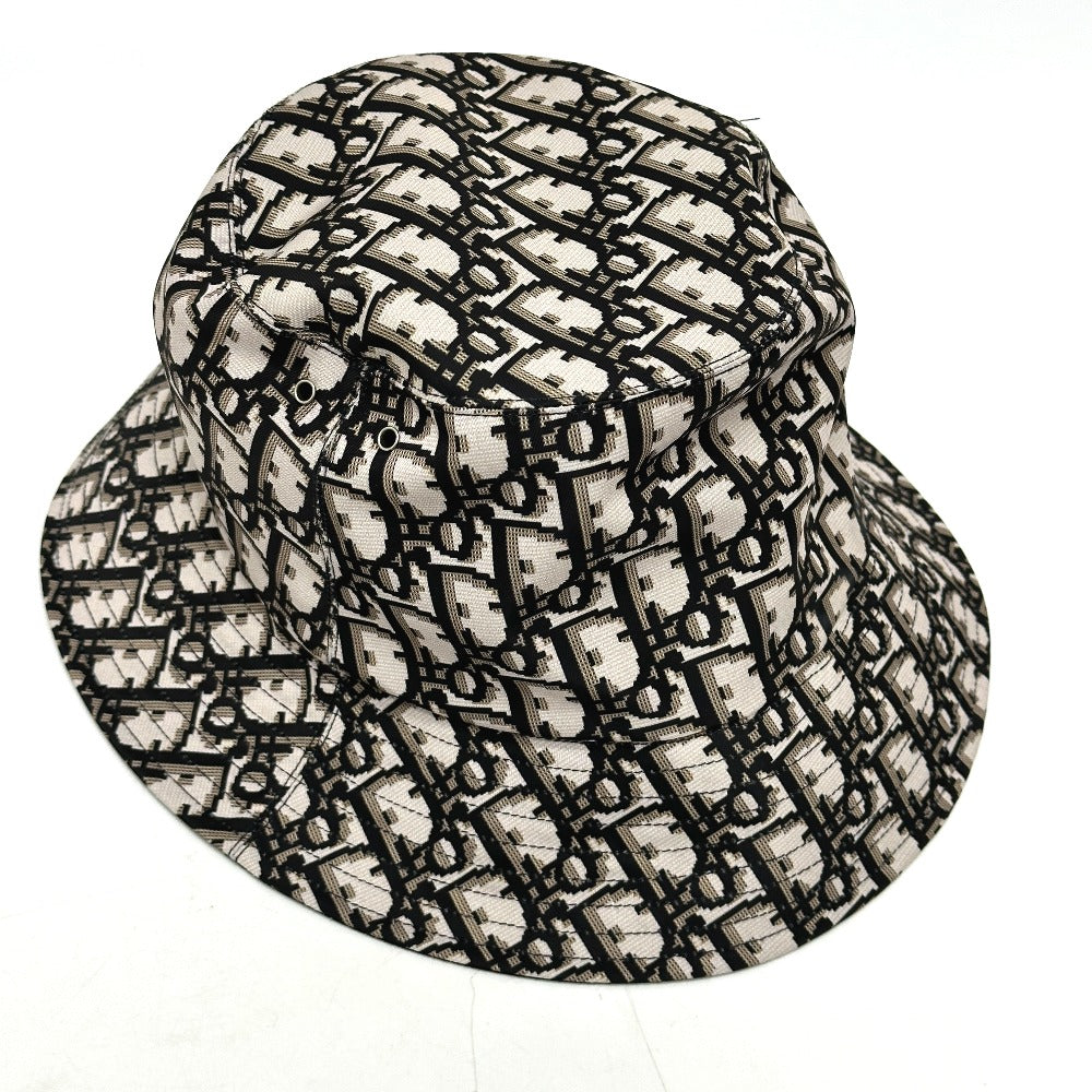 Dior hat Nylon Gray x black Trotter Bucket hat Bob hat Women Size unknown Rovelle Bags