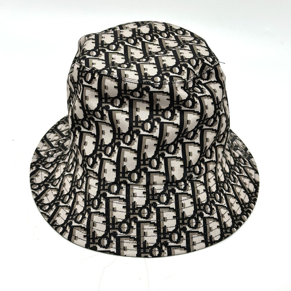 Dior hat Nylon Gray x black Trotter Bucket hat Bob hat Women Size unknown Rovelle Bags