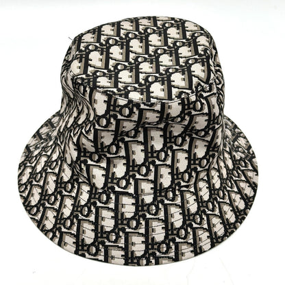 Dior hat Nylon Gray x black Trotter Bucket hat Bob hat Women Size unknown Rovelle Bags