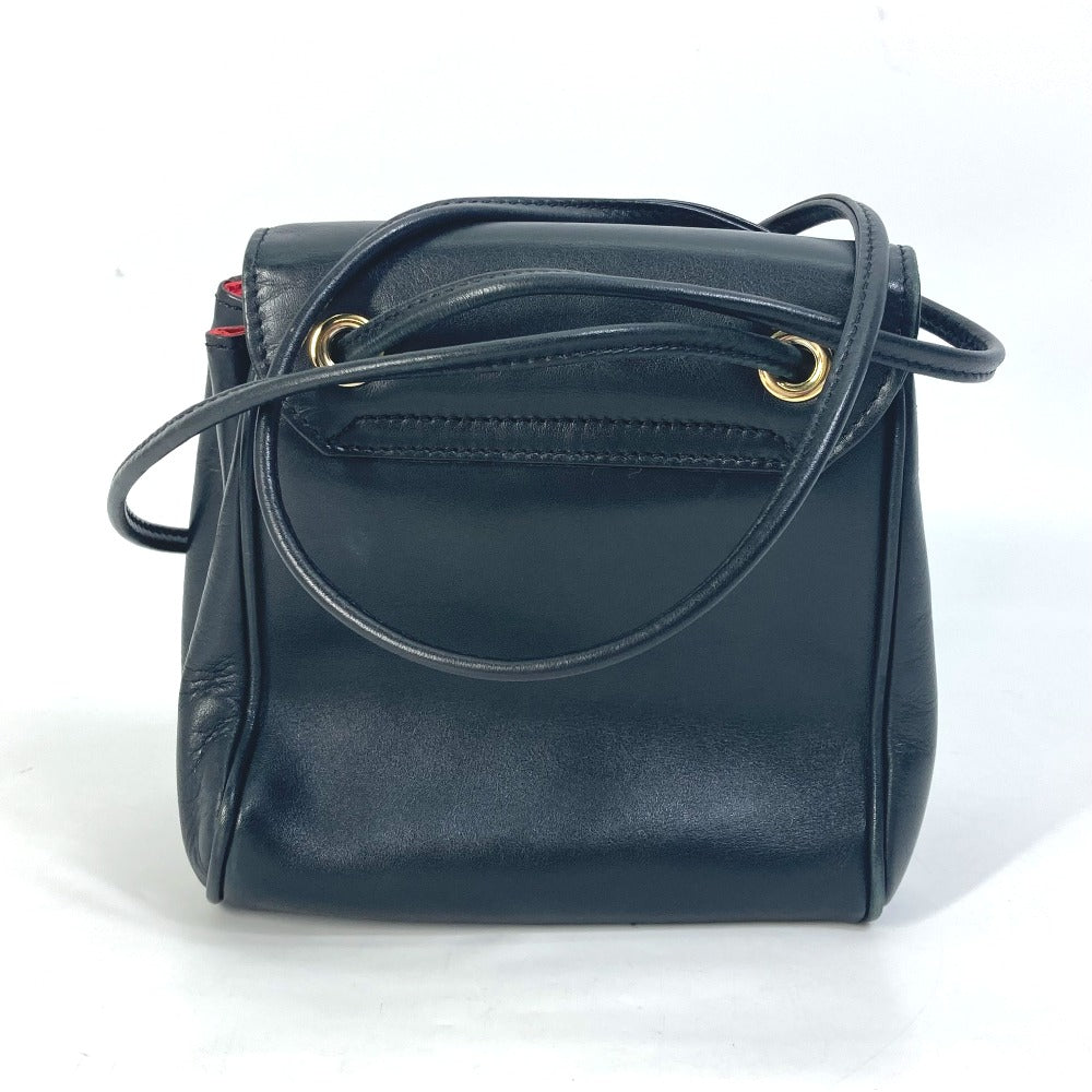 Dior Shoulder Bag leather black pochette bag purse Women Rovelle Bags