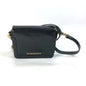 BURBERRY Shoulder Bag leather black logo Fastener design Women