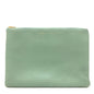 CELINE Clutch bag leather Green type business bag Women