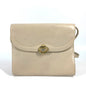 CELINE Shoulder Bag leather beige Pochette bag Crossbody Triomphe Women