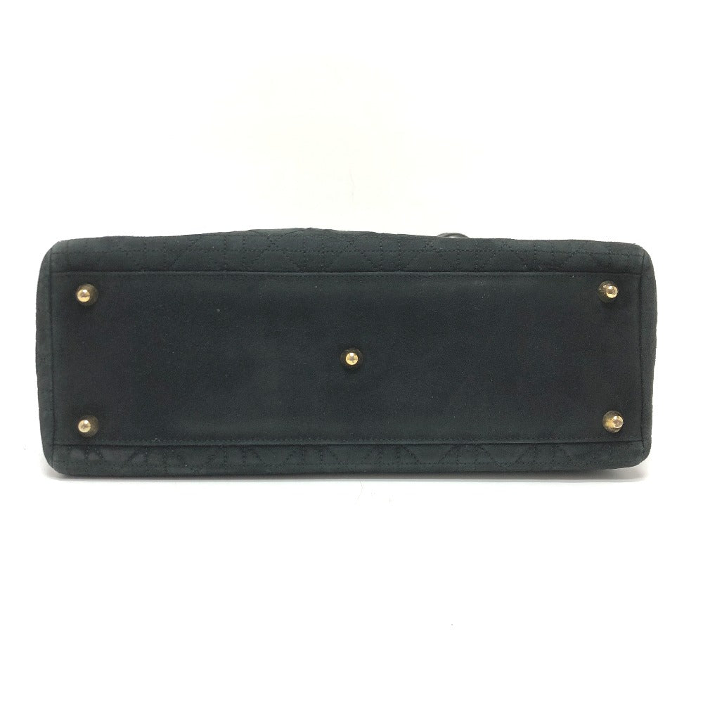 Dior Handbag Leather / suede black Lady Dior LADY DIOR Women Rovelle Bags