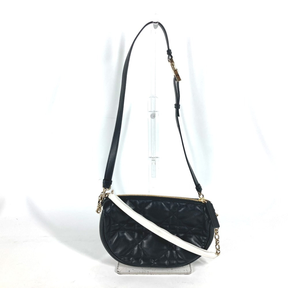 Dior Shoulder Bag M7200ONOA leather black Canage VIBE Hobo Bag Small Women Rovelle Bags