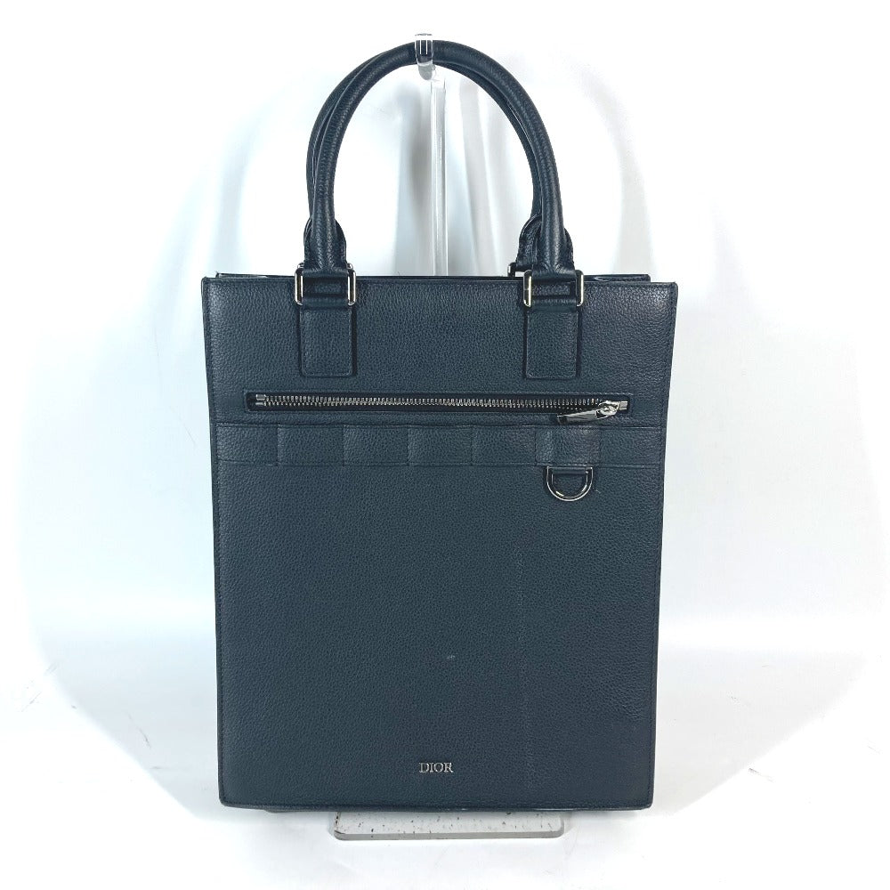 Dior Handbag leather black Tote Bag Vertical Bag Safari logo Women Rovelle Bags