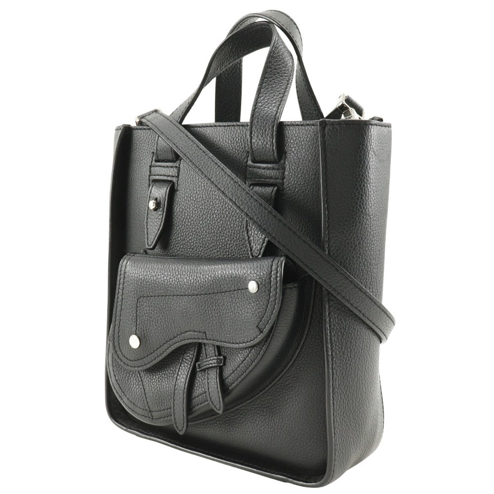 Christian Dior Handbag Calfskin black 2WAYShoulder Bag Saddle Mini Tote Women Rovelle Bags