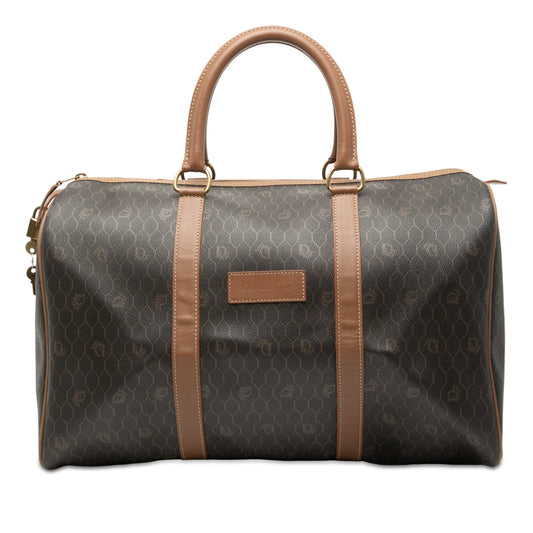 Black Dior Honeycomb Coated Canvas Travel Bag Rovelle Bags