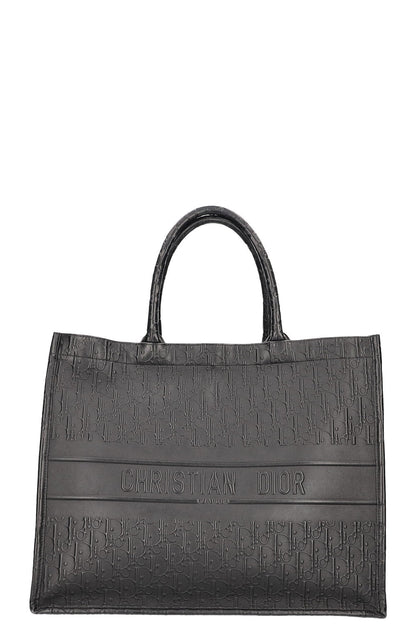 Dior Book Tote Leather Black Tote Bag Leather Rovelle Bags