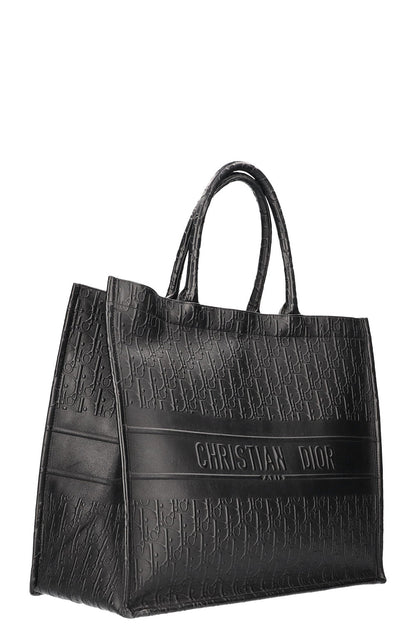 Dior Book Tote Leather Black Tote Bag Leather Rovelle Bags