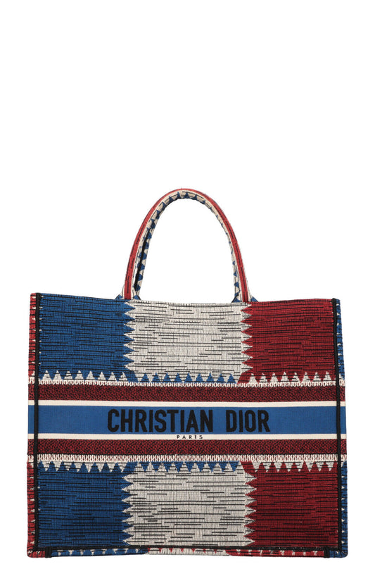 Christian Dior Book Tote Medium Tricolor Rovelle Bags