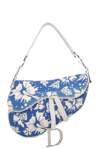 Christian Dior Surf Chick Saddle Bag Blue White Rovelle Bags