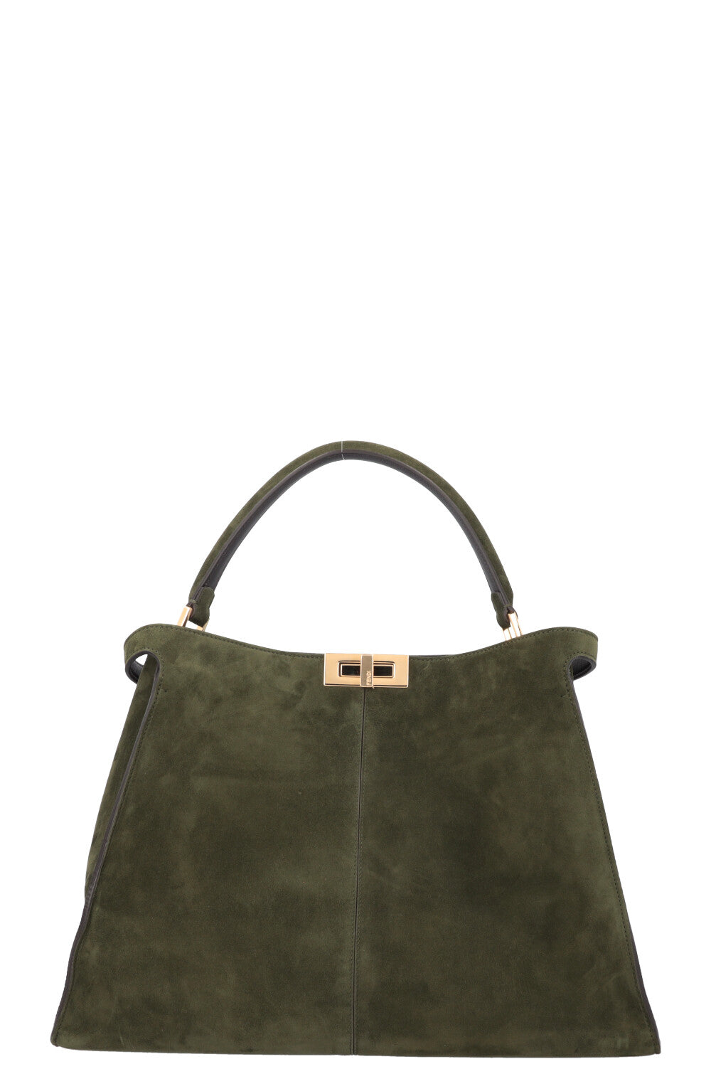 FENDI Large Peekaboo X-Lite Bag Suede Green Rovelle Bags