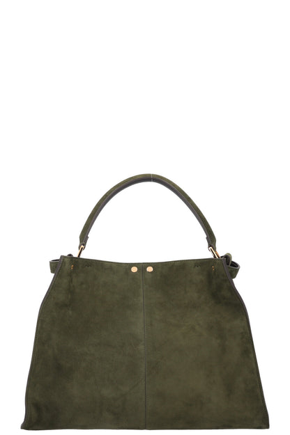 FENDI Large Peekaboo X-Lite Bag Suede Green Rovelle Bags