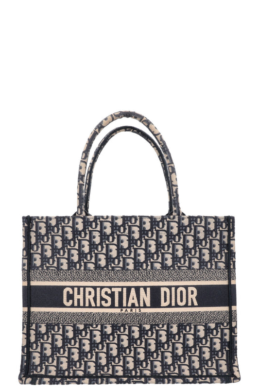 Christian Dior Medium Book Tote Oblique Blue Rovelle Bags