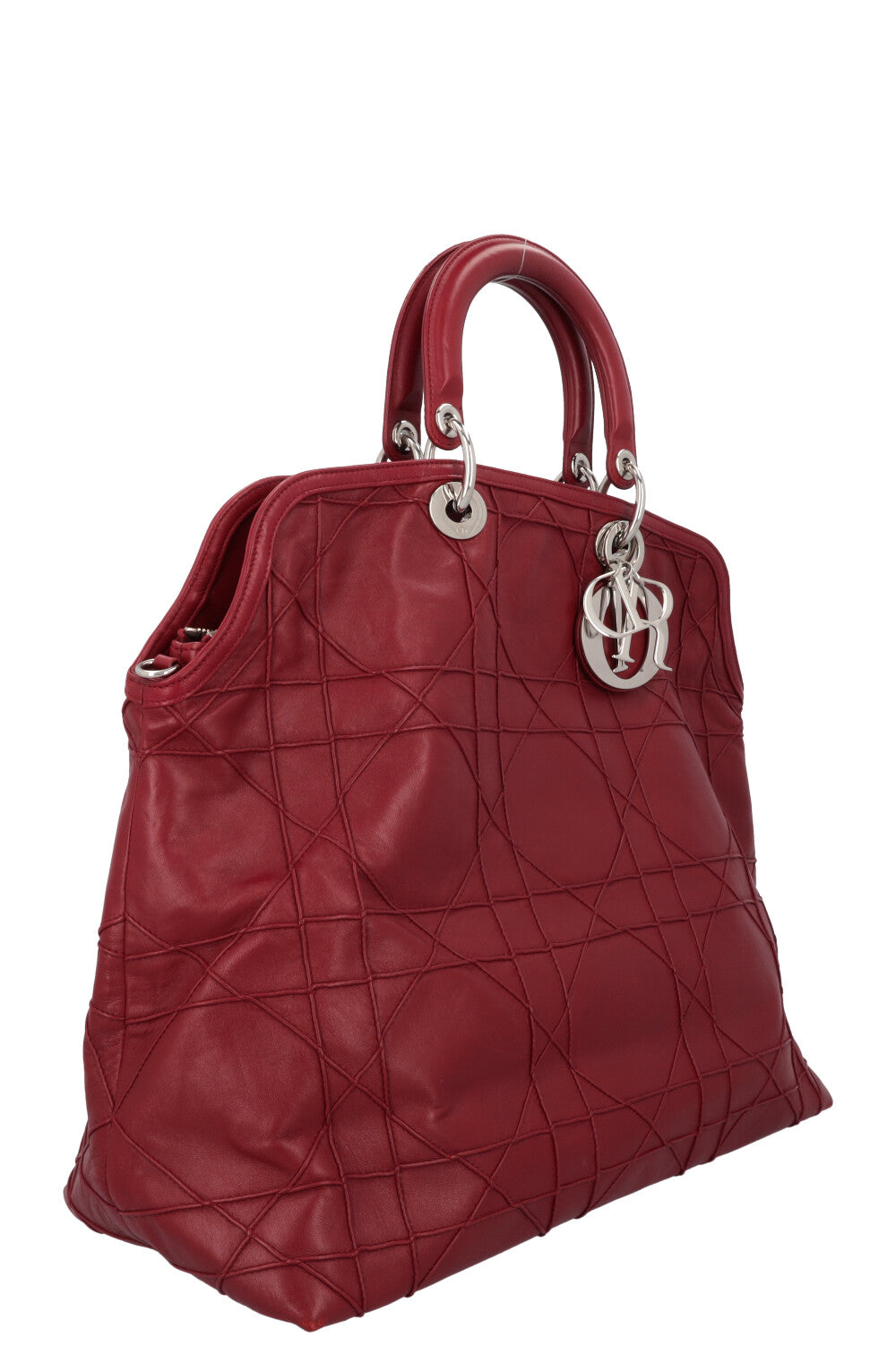Christian Dior Granville Bag Cannage Red Leather Rovelle Bags