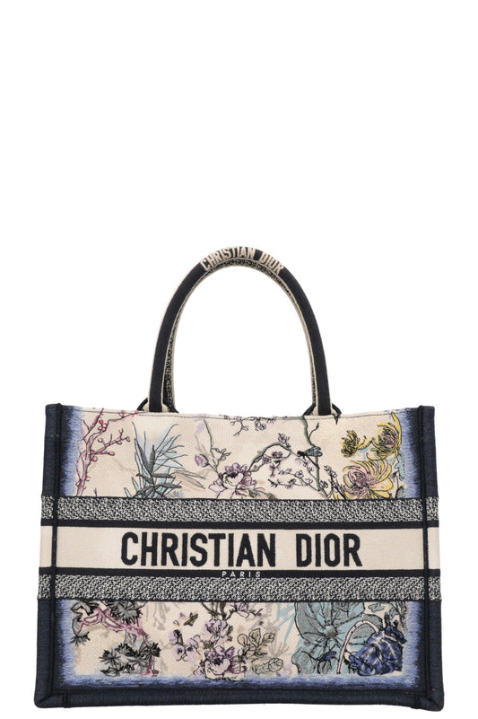 Christian Dior Medium Book Tote Panelli Embroidery Rovelle Bags
