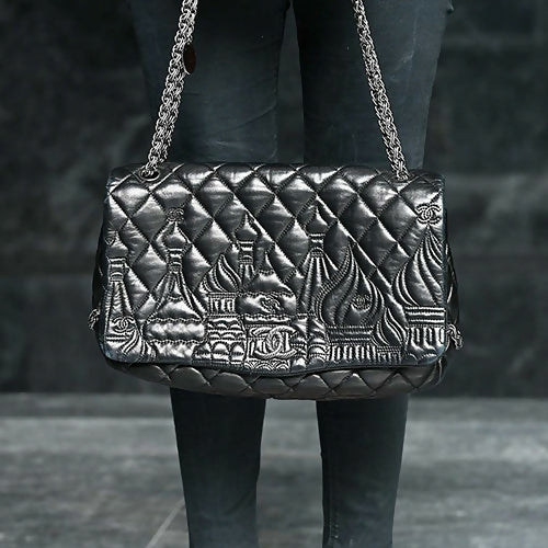 Chanel Paris-Moscow Red Square Kremlin Jumbo Flap Bag Rovelle Bags