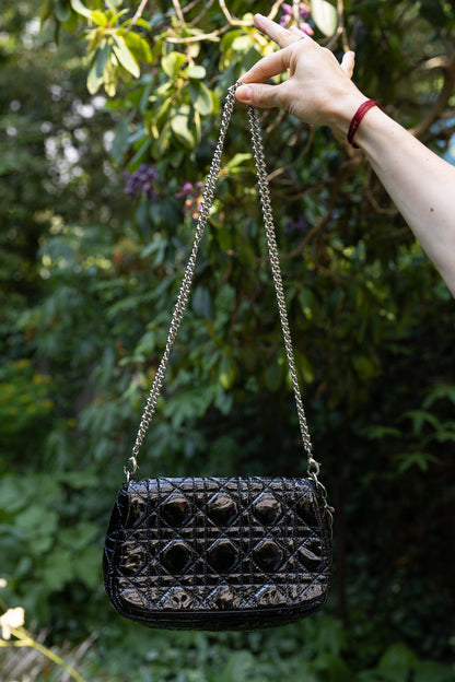 Dior Chain Leather Clutch Bag Rovelle Bags
