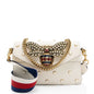 Gucci Calfskin Pearl Bee Broadway Mini Shoulder Bag Rovelle Bags
